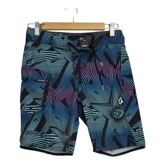 EUC Volcom Young Men's Board Shorts Swim Trunks Size 27 - Picture 1 of 8
